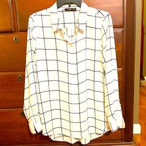 Striking ~Windowpane Blouse